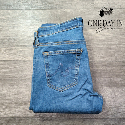 AG Adriano Goldschmied The Legging Ankle Distressed Skinny Jeans NWT Size 4