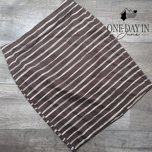Ann Taylor Striped Lined Pencil Skirt Size 8