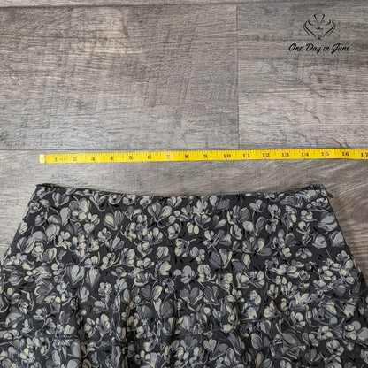 Loft Petite Tiered Floral Lined Skirt Size 6P