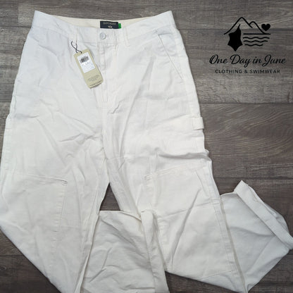 Dockers High Straight Linen Pants Size 29 (8) Tall
