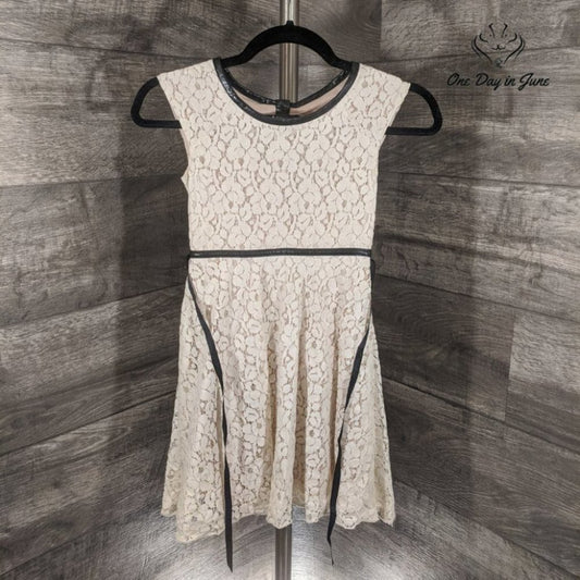 Speechless Lacy Dress with Black Ribbon