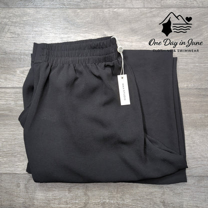 Max Studio Pull On Wide Leg Crop Pants Size L