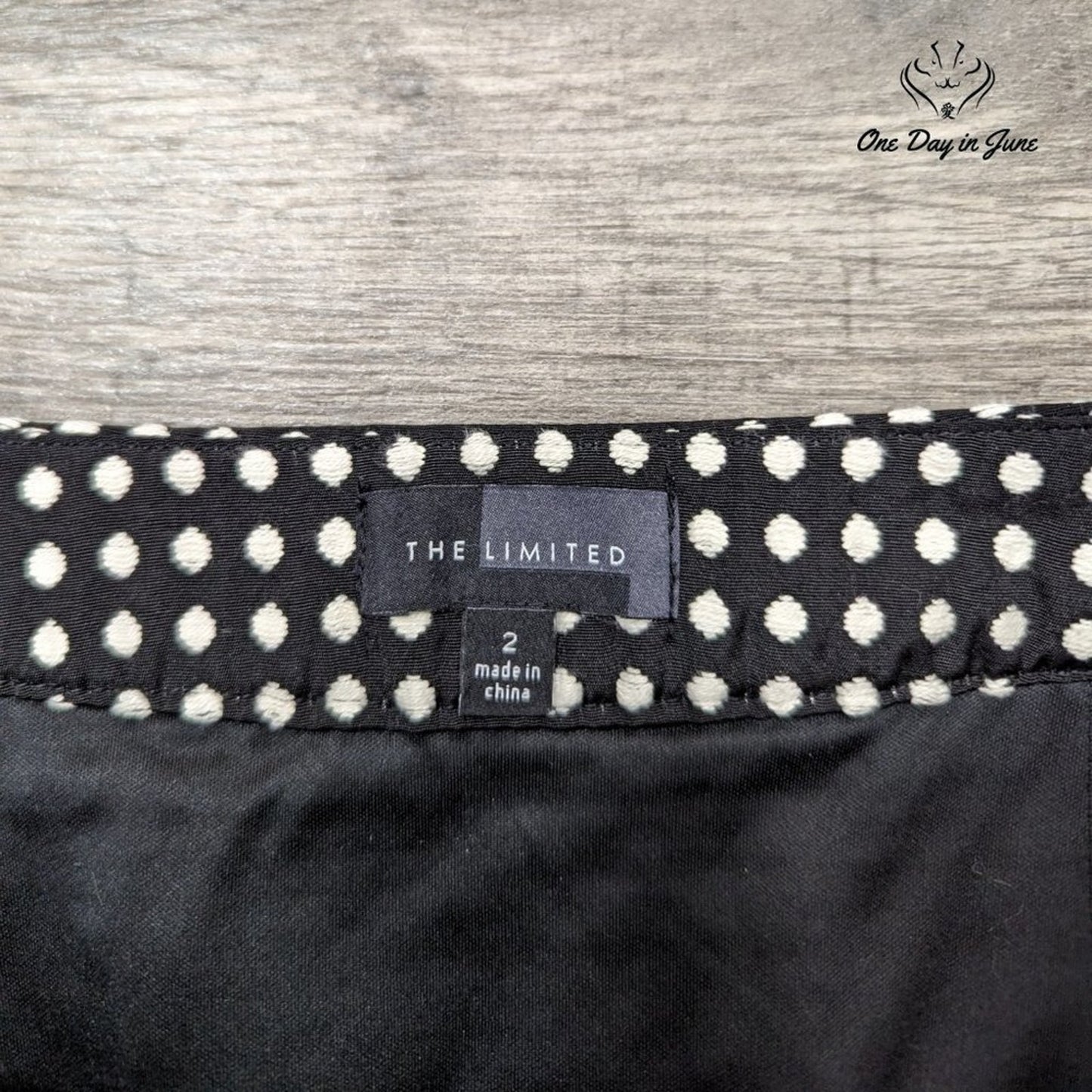 The Limited Polka Dot Lined Mini Skirt Size 2