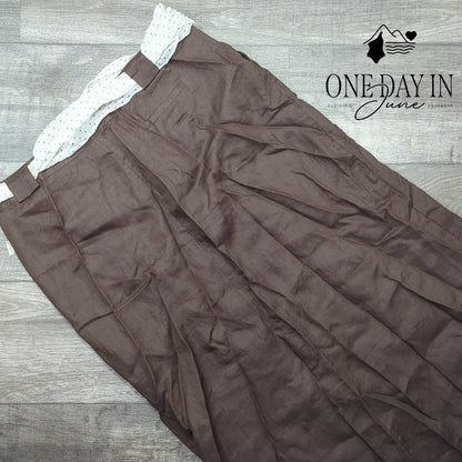 Autograph Linen Maxi Skirt Size 14