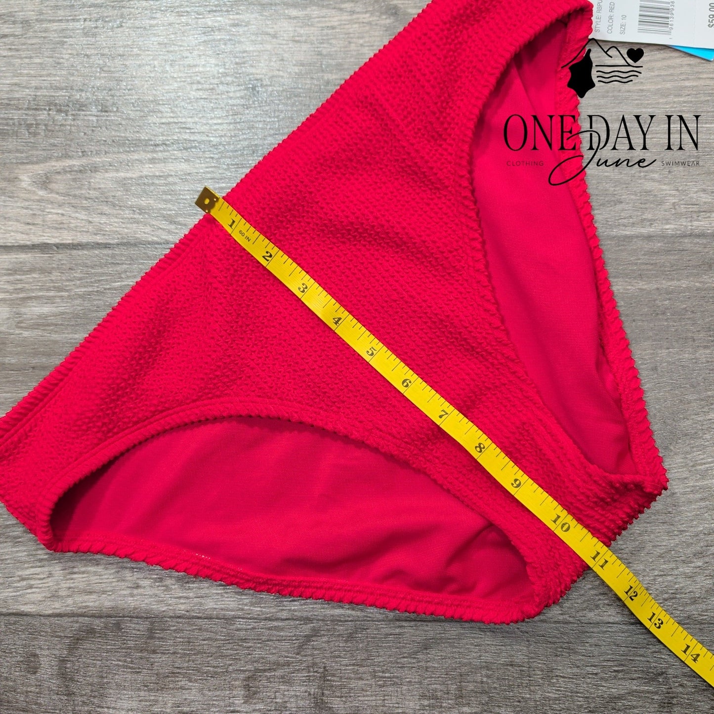 Bleu Rod Beattie Textured Bikini Bottom Size 10