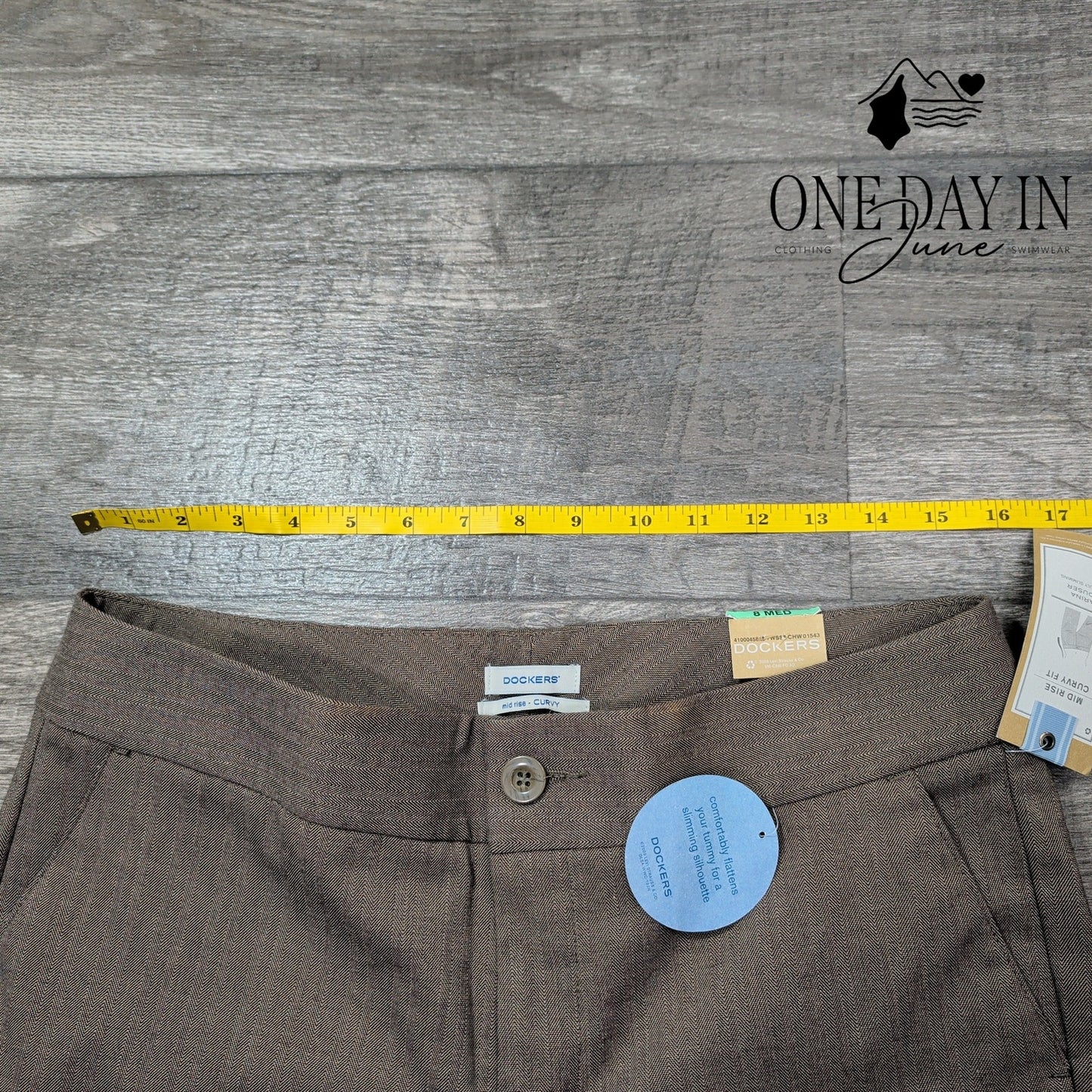 Dockers Mid Rise Curvy Fit Sarina Trouser Size 8