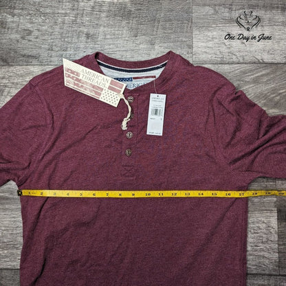American Threads Long Sleeve Tee Shirt Size S