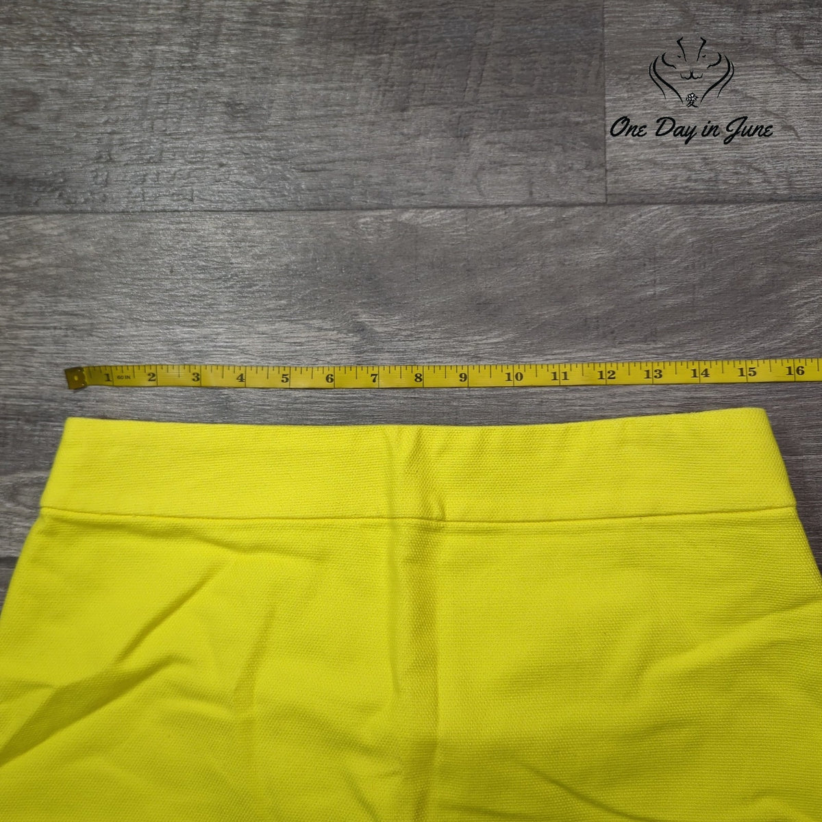 Loft Mini Skirt Bright Yellow Textured Knit Pencil Straight NWT Size 6