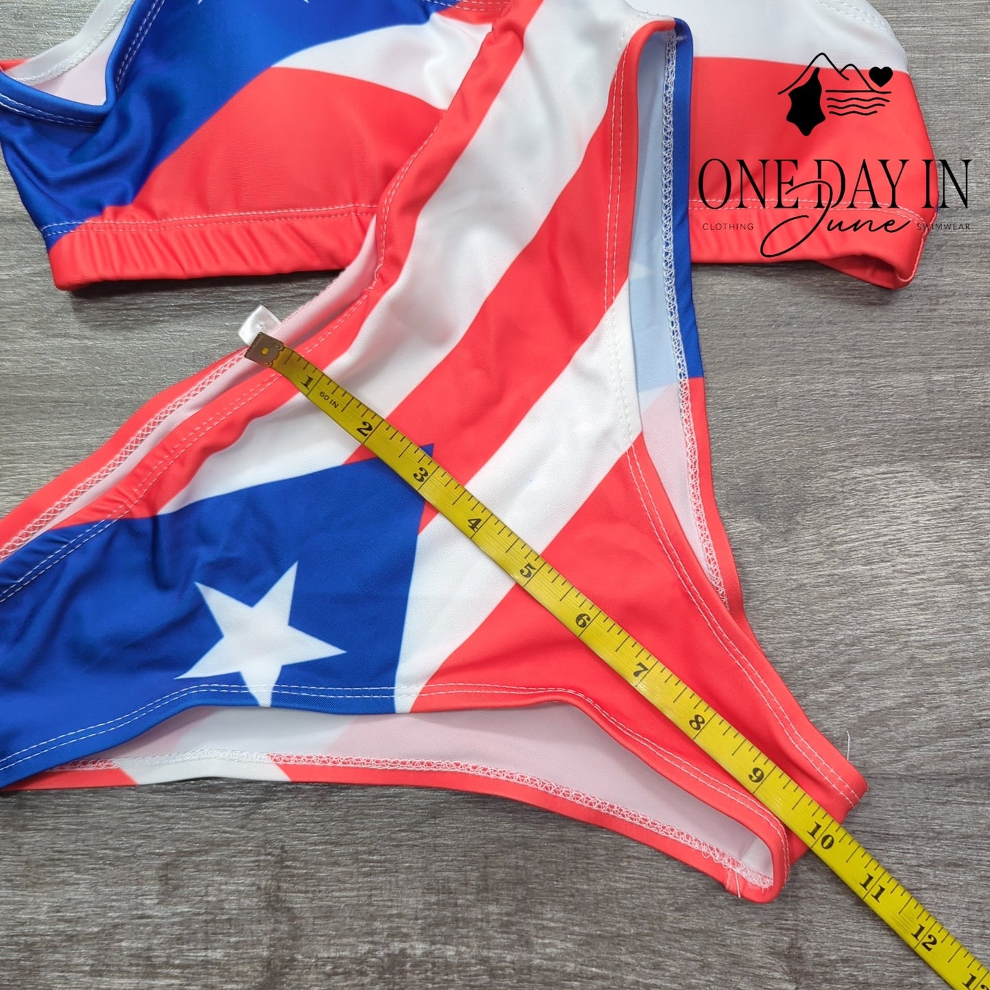 Adisputent Puerto Rico Crop Bikini Swimsuit Size S