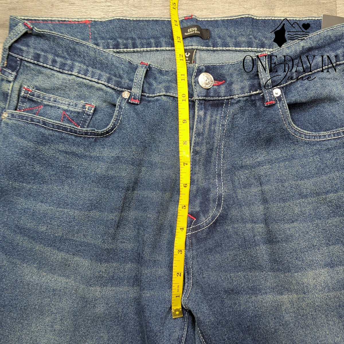 True Religion Geno Relaxed Slim Jeans Men's Dark Boreal NWT Size 36X30