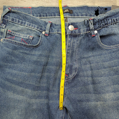 True Religion Geno Relaxed Slim Jeans Men's Dark Boreal NWT Size 36X30