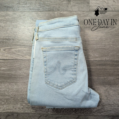 AG Adriano Goldschmied Prima Cigarette Ankle Jeans Light Wash NWT Size 4 (27)