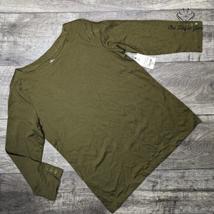 St. John's Bay Classic Boat Neck Long Sleeve Top Size S