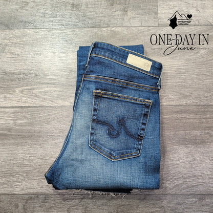 AG Adriano Goldschmied Farrah Skinny Ankle High Rise Jeans Blue NWT Size 4 (27)