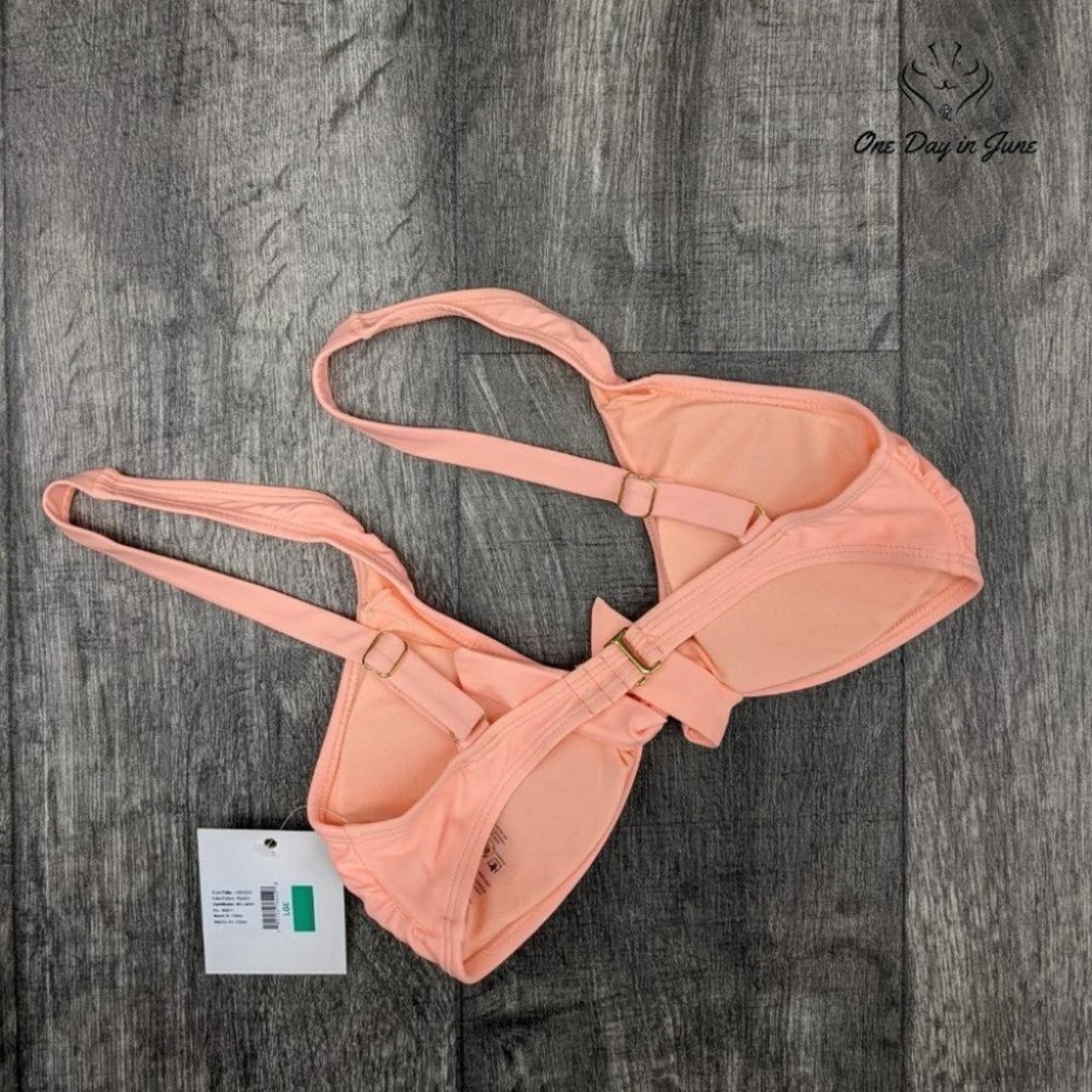 Cyn Luca Standard Tie Front Bikini Top Size L