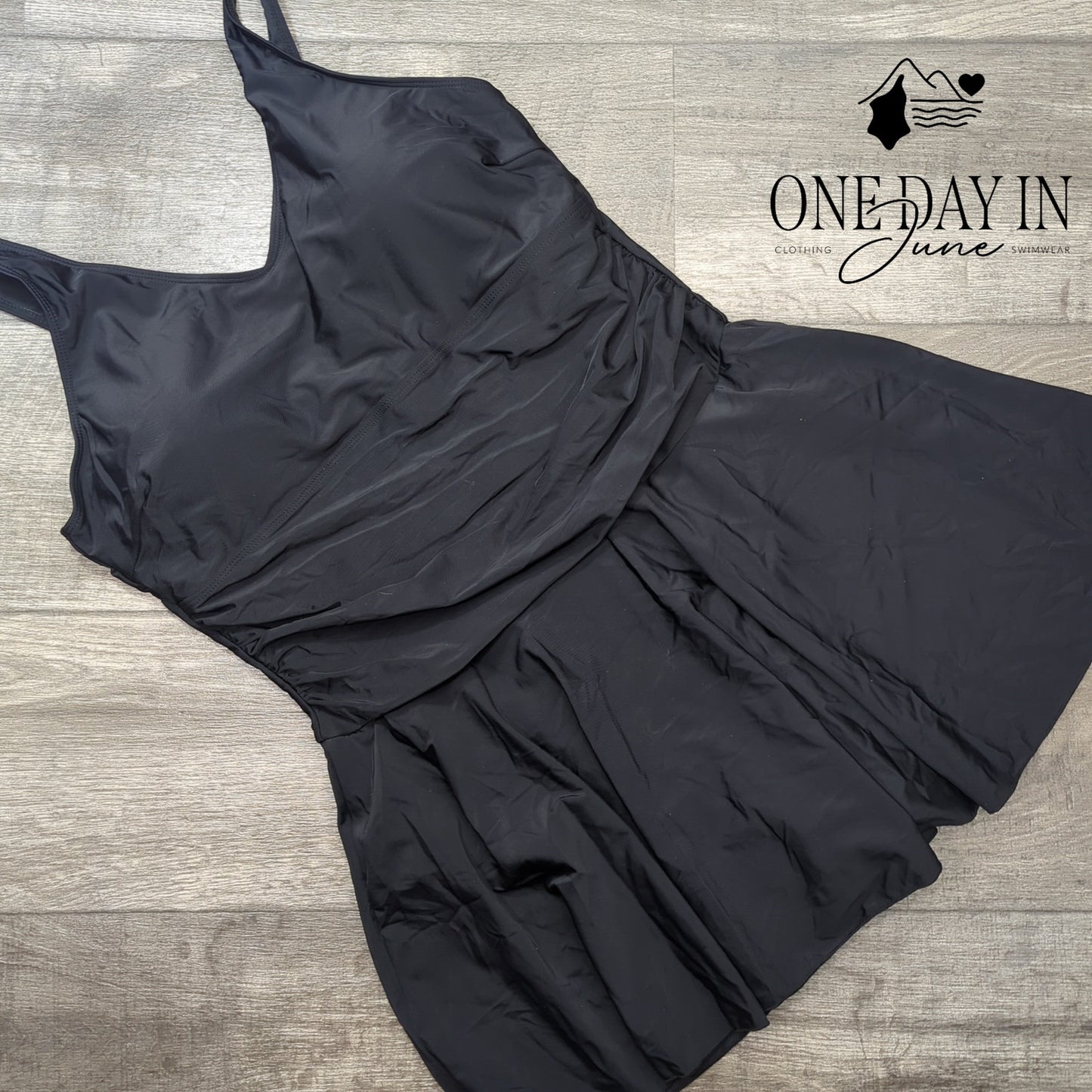 Yonique Plus Size Swimdress One Piece One Piece Swimsuit Size XXL