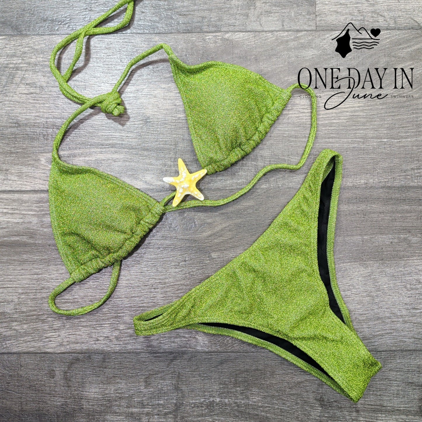Soly Hux Halter Adjustable Triangle Bikini Swimsuit Size M
