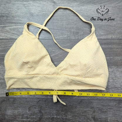 RVCA Run Wild Crossback Bikini Top Size L