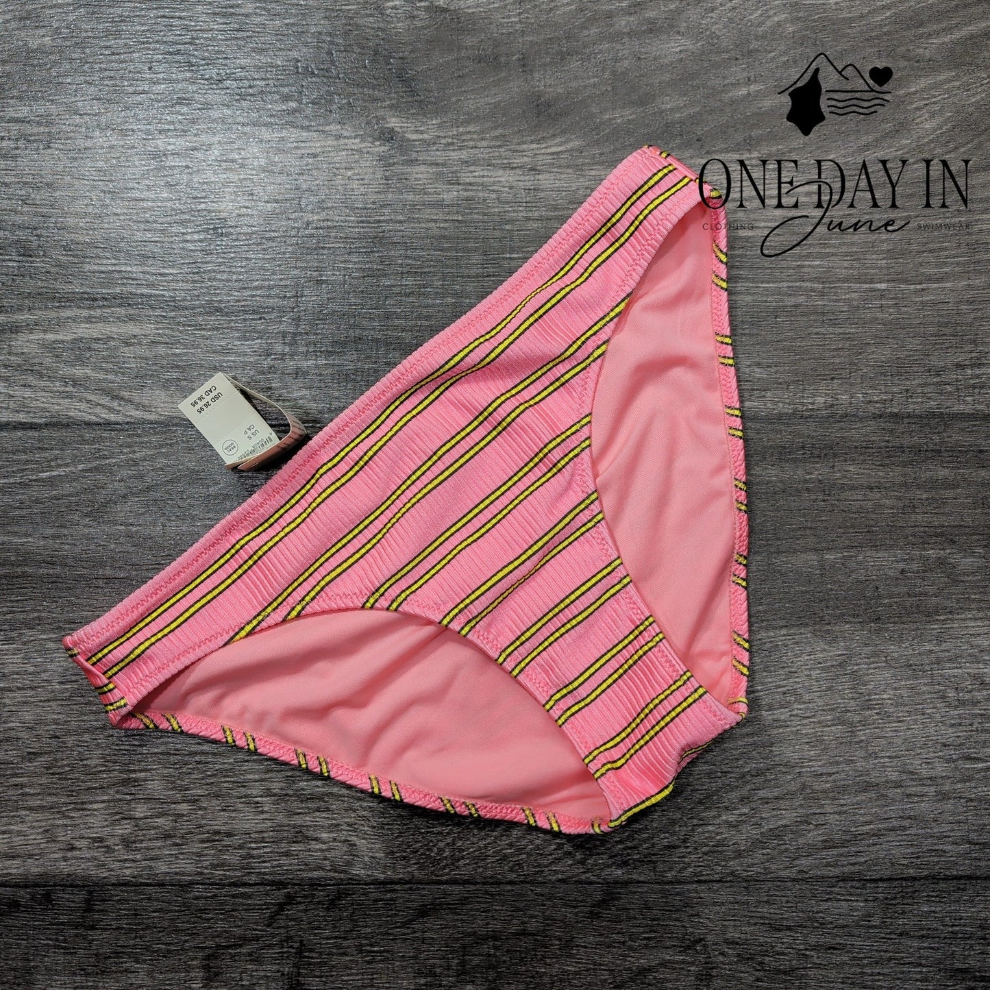 American Eagle Outfitters Aerie Striped Bikini Bottom Size S