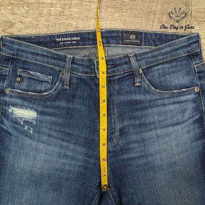 Adriano Goldschmied The Stevie Ankle Slim Straight Jeans Size 26R (2)