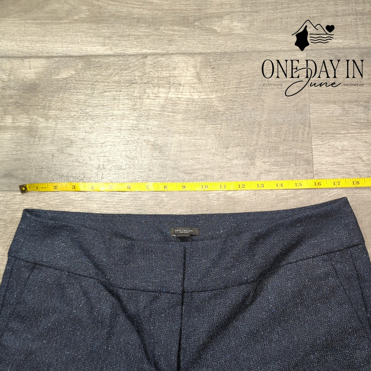 Ann Taylor Factory Straight Leg Dress Pants Navy Blue NWT Size 12
