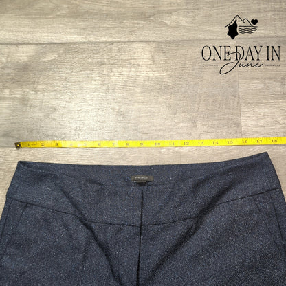 Ann Taylor Factory Straight Leg Dress Pants Navy Blue NWT Size 12
