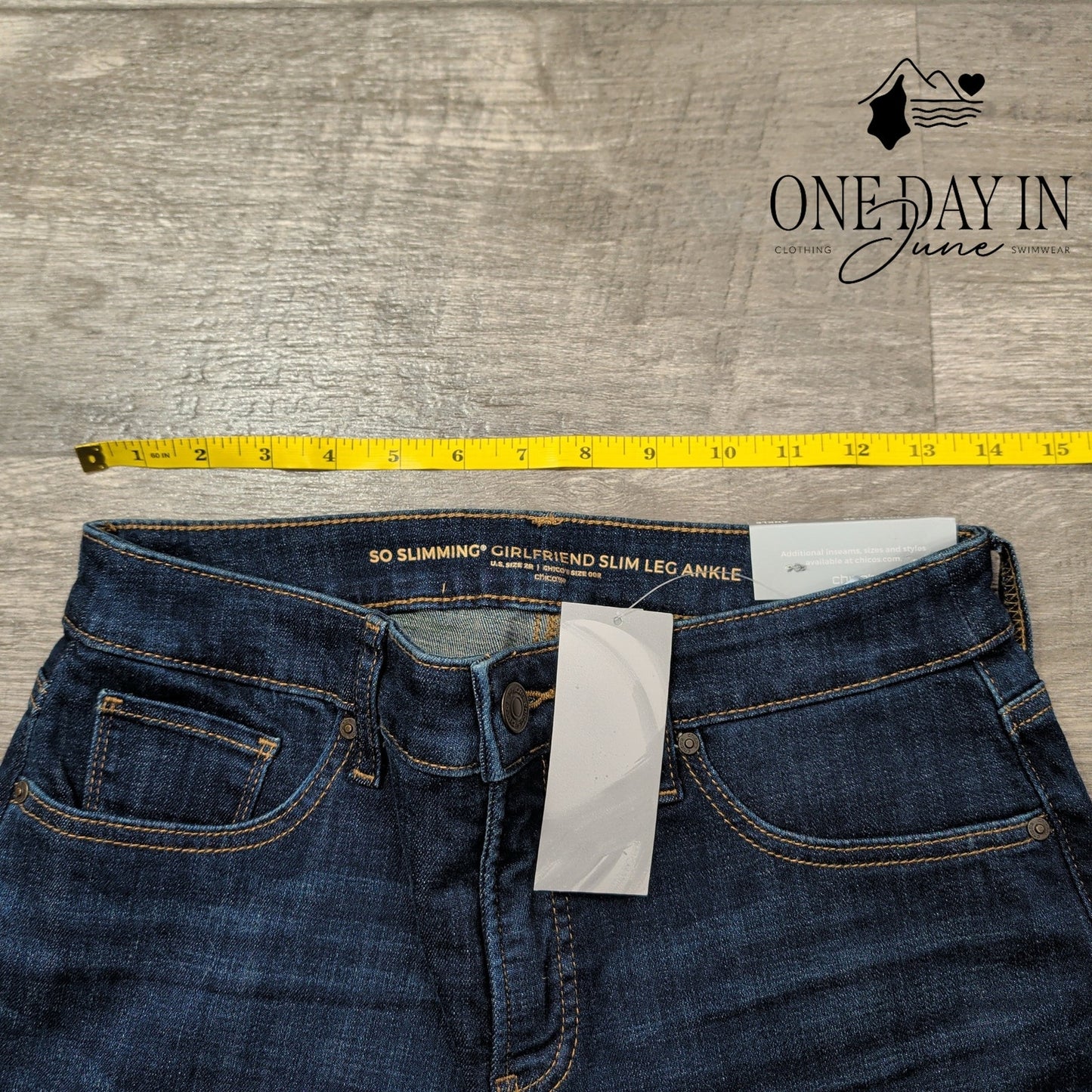 Chico's Girlfriend Slim Leg Jeans Size Chico's 00 (2)