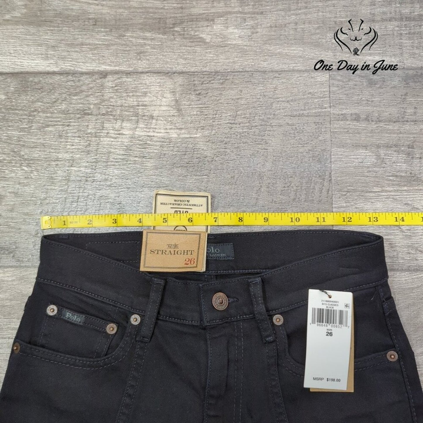 Polo Ralph Lauren The Straight Jeans Womens High Rise Stretch NWT Size 26 (2)