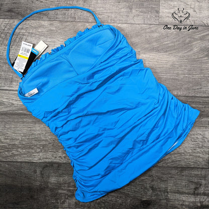 Kenneth Cole Tummy Toner Tankini Top Swimsuit Size M