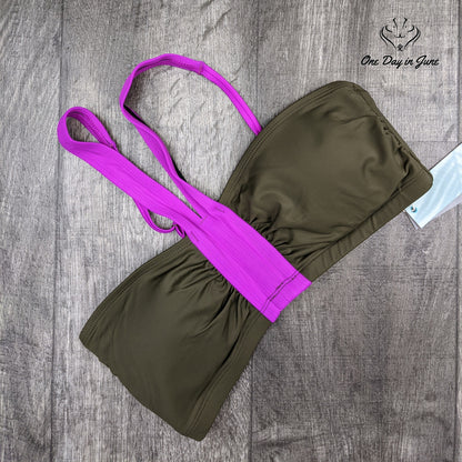 Coastal Blue Green/Purple Bikini Top Size M (8-10)