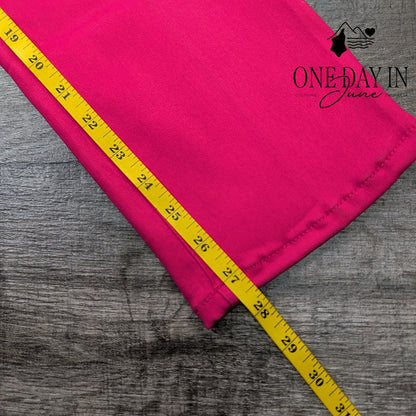 Good American Good Legs Straight High Rise Jeans Hot Pink NWT Size 4 (27)