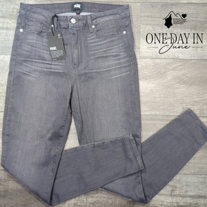 Paige Hoxton Ultra Skinny High Rise Jeans Gray NWT Size 31 (12)