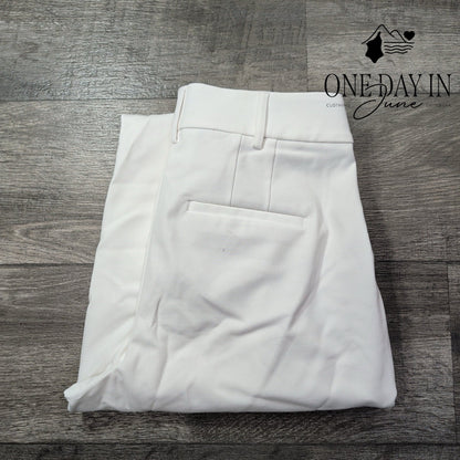 Express The Stylist Super High Rise Dress Pants White NWT Size 10 Short