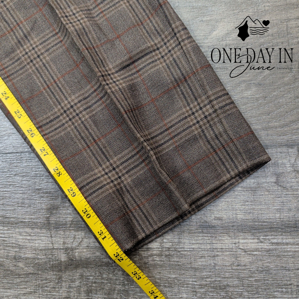 Ralph Lauren Edgewood Plaid Wool Dress Pants Brown NWT Size 38X32