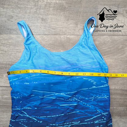 American Trends Cross Back One Piece Swimsuit Size XL