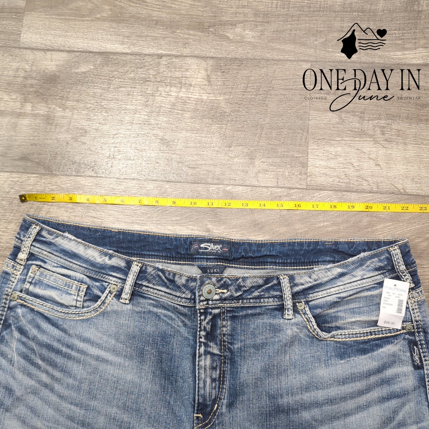 Silver Jeans Co Plus Size Suki Capri Jeans Size 24