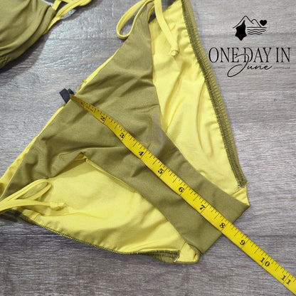 A.Che Halter Tie Side Bikini Swimsuit Size S