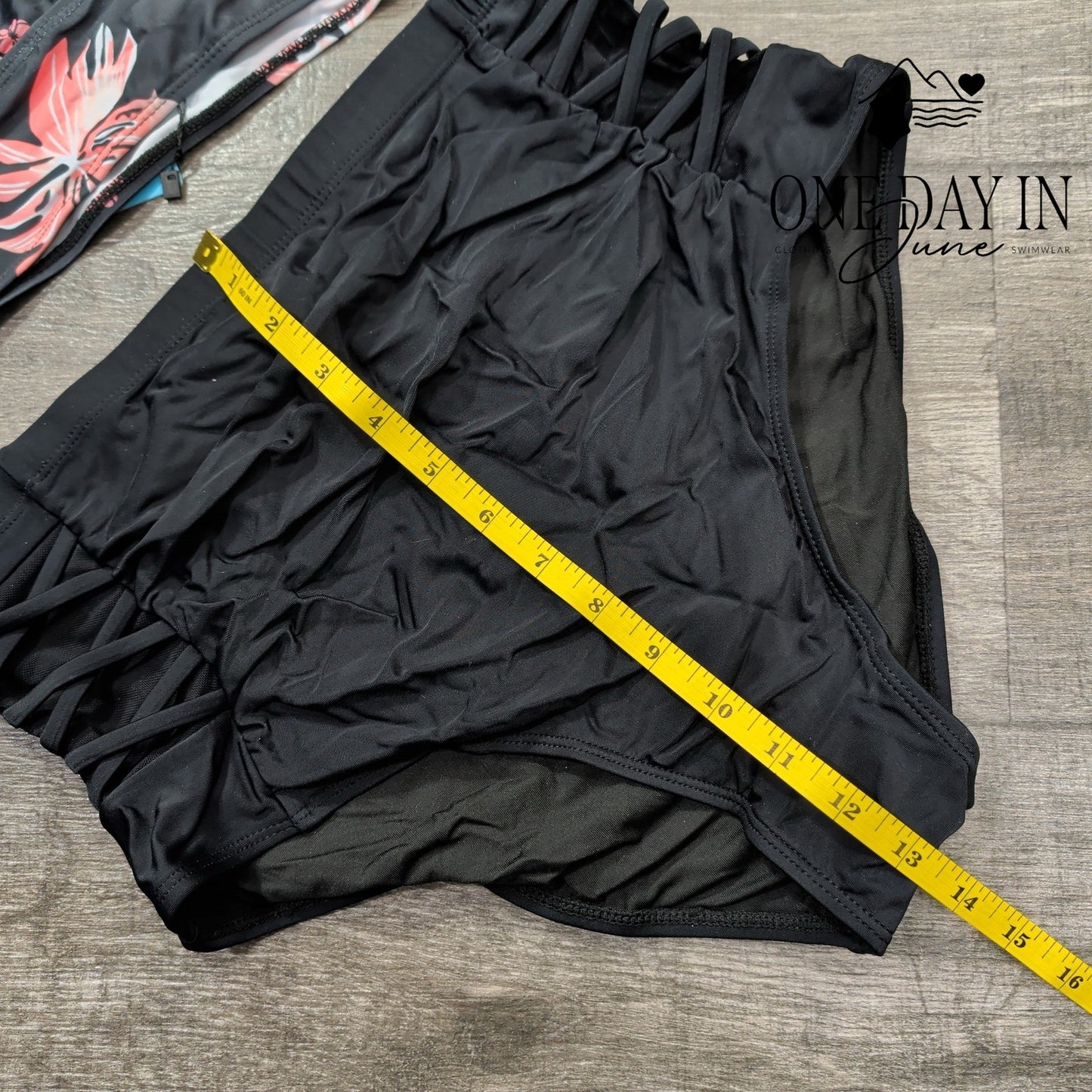 Yonique Plus Size High Waist Bikini Swimsuit Size 12W