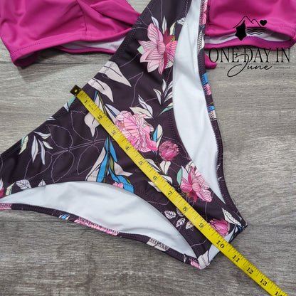 Cupshe Knot Front Bikini Swimsuit Size L