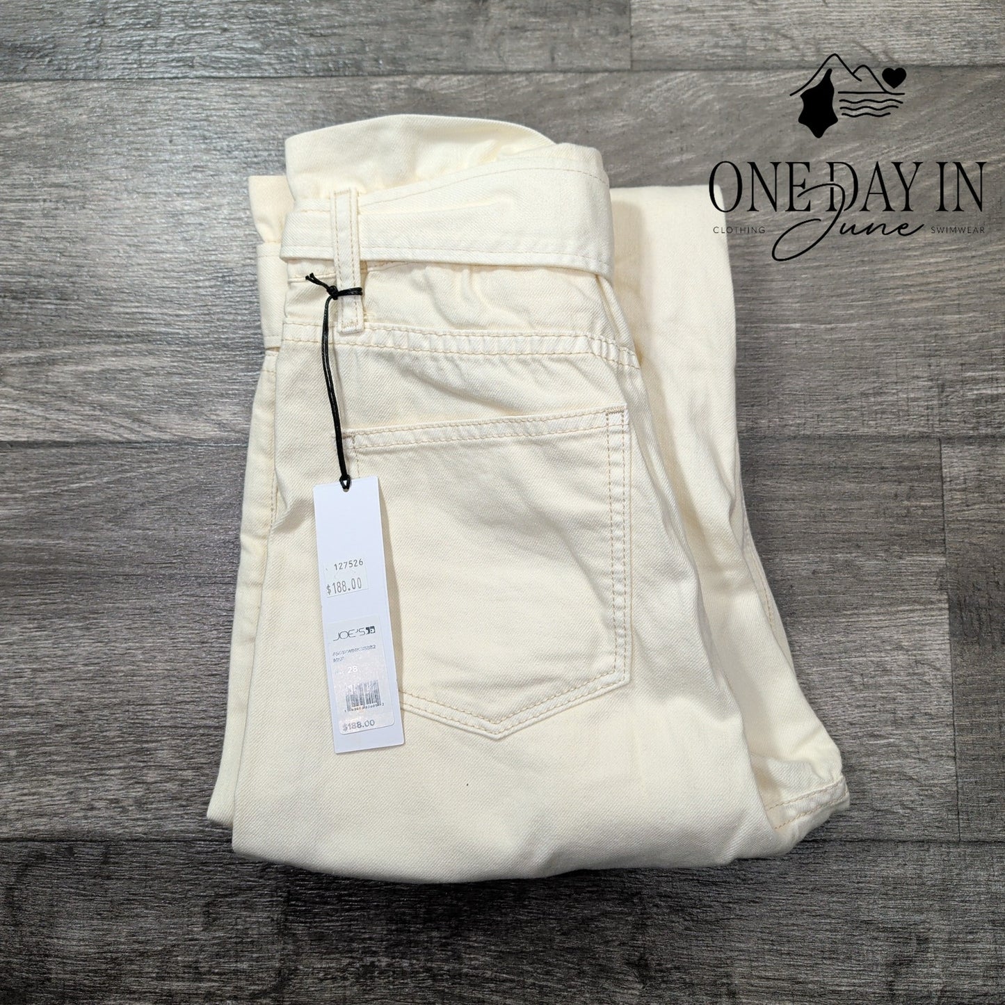 Joe's Jeans The Brinkley High Rise Paperbag Jeans Size 6 (28)