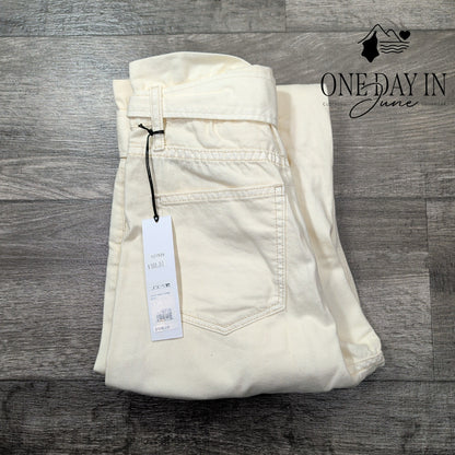 Joe's Jeans The Brinkley High Rise Paperbag Jeans Size 6 (28)