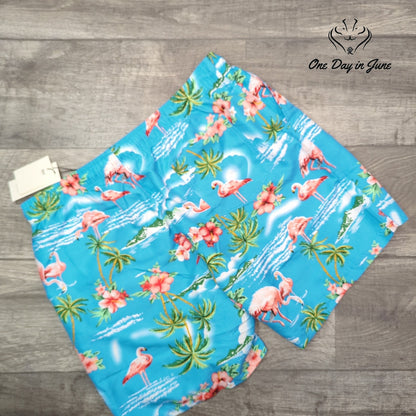 SSLR Flamingo Board Shorts Size 38