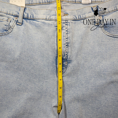 Banana Republic Wide Leg Raw Hem Cropped Jeans Size 20