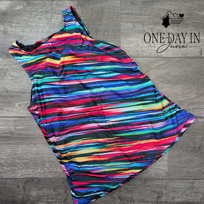 Daci High Neck Tankini Swimsuit Size L