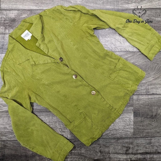 Via Vai by Pollero Women's 3 Button Corduroy Long Sleeve Jacket Size S