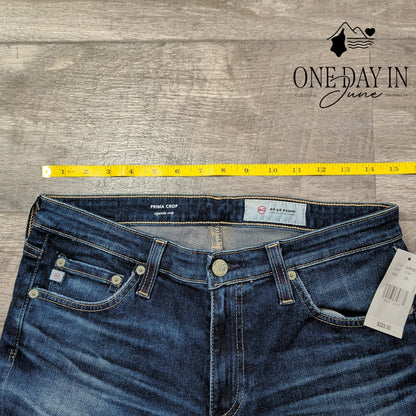 AG Adriano Goldschmied The Prima Cigarette Crop Jeans Size 8