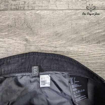 H&M Faux Suede Snap Front Mini Skirt Size 2