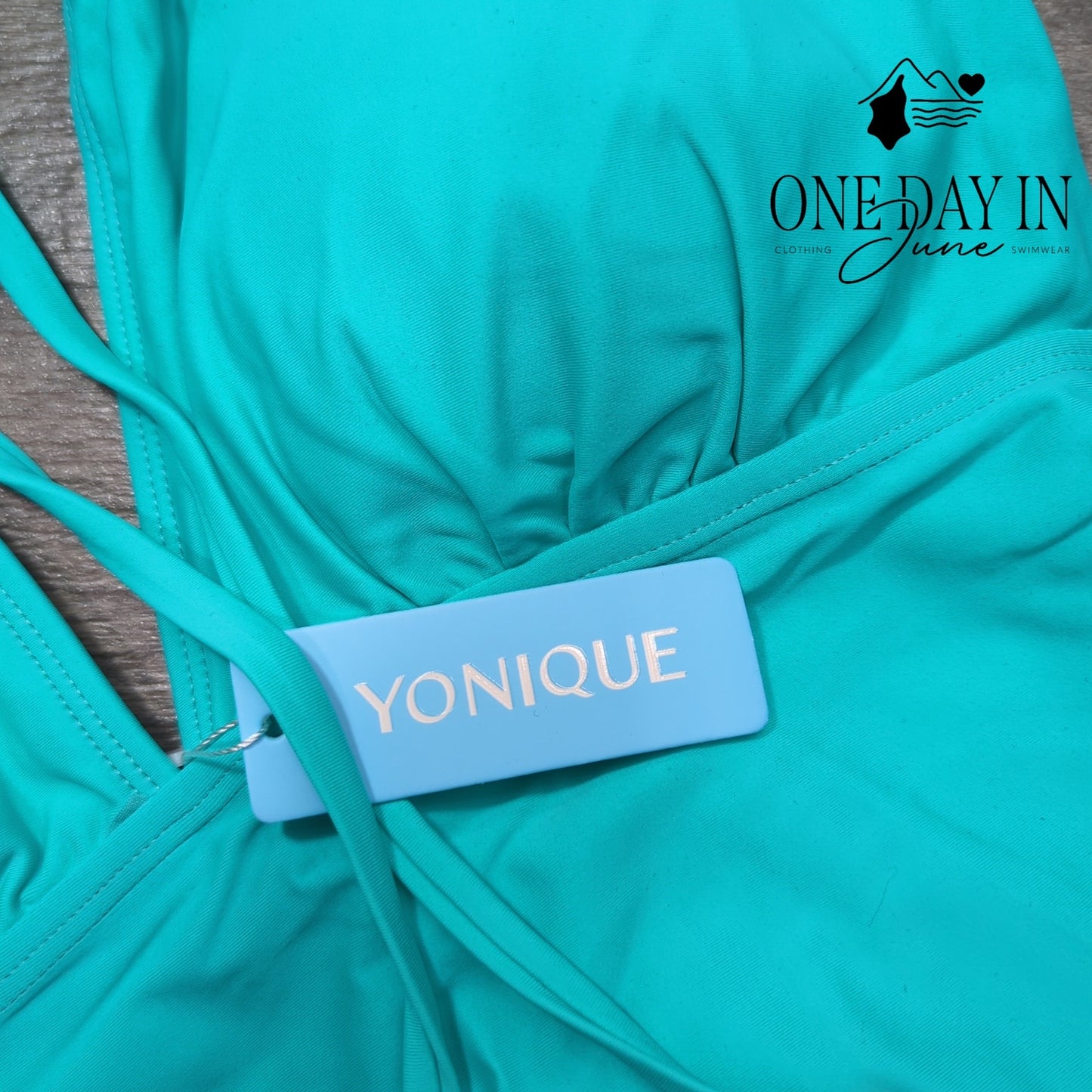 Yonique Skirted Tankini Swimsuit Size M