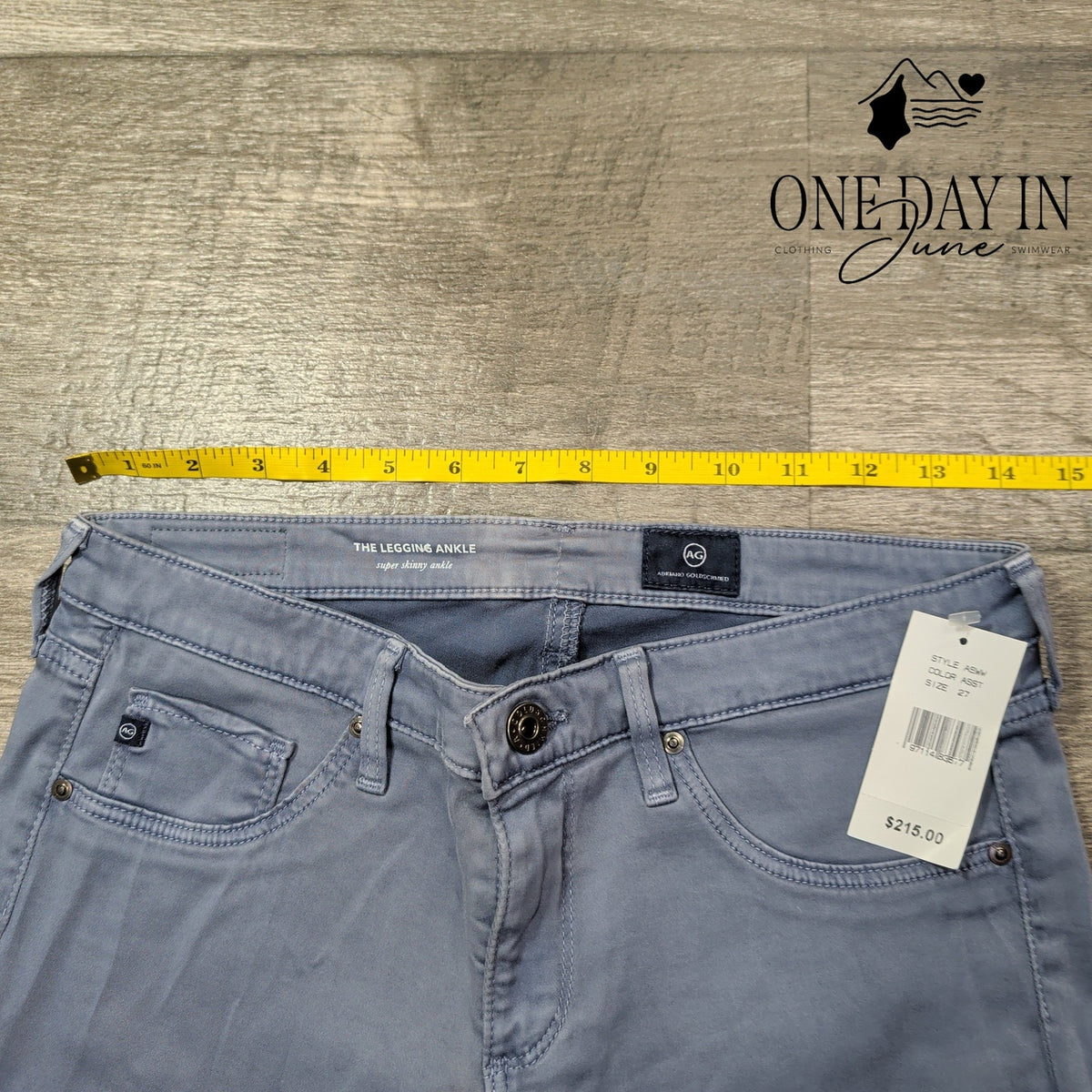 AG Adriano Goldschmied The Legging Ankle Super Skinny Jeans Blue NWT Size 4