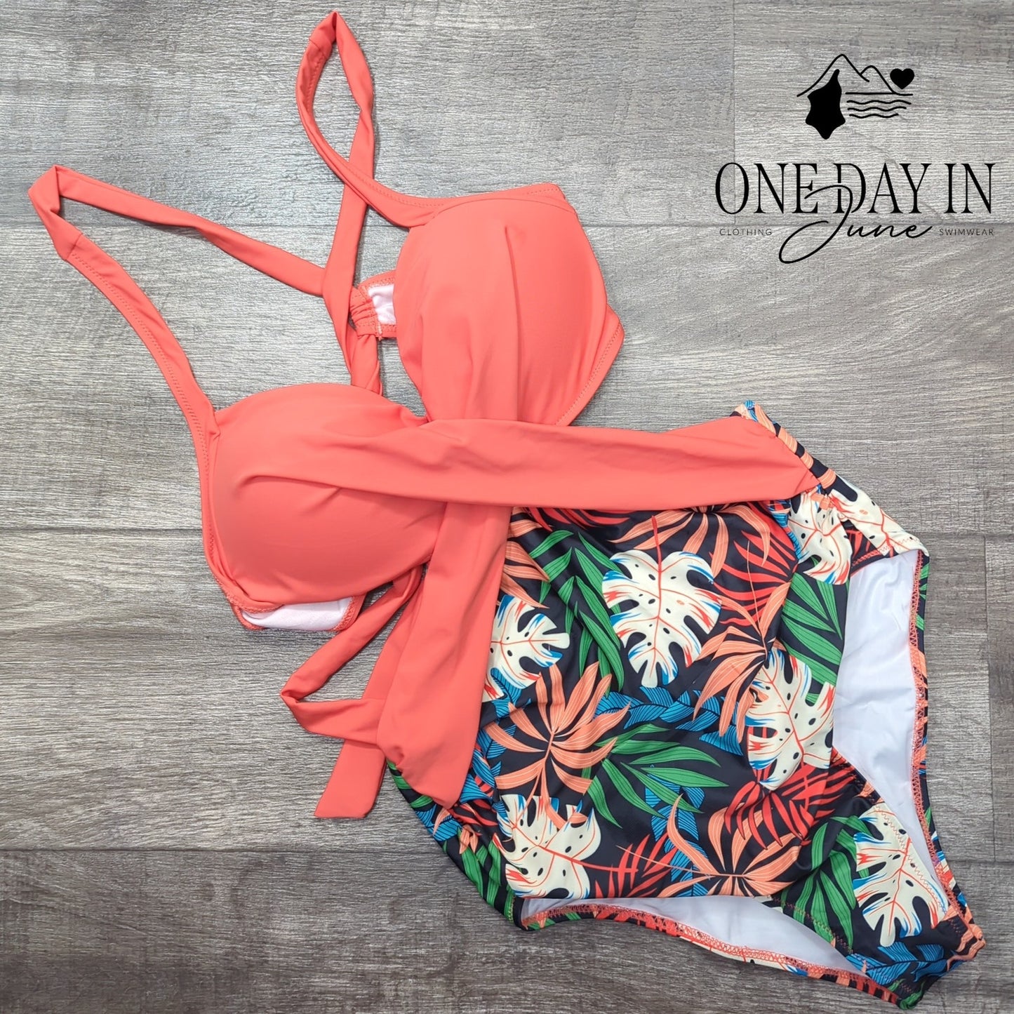 Rxrxcoco Tie Back Cut Out One Piece Swimsuit Size L
